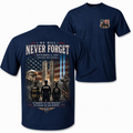 We Will Never Forget September 11 Memorial Graphic T-Shirt