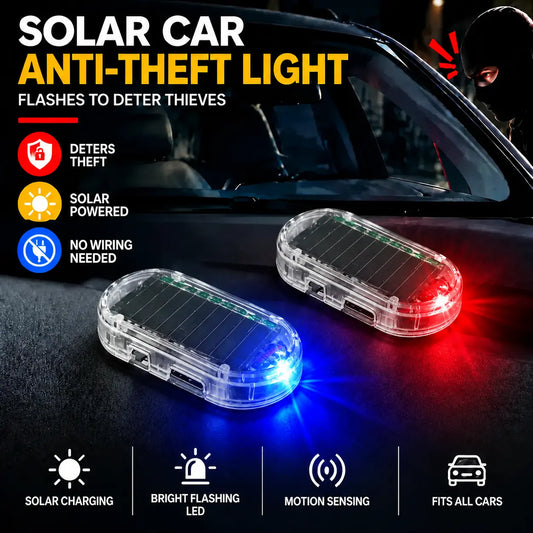 Solar Powered Car Dummy Alarm Light with Automatic Flashing LED [YQT:ML-260920-005:ed7d9c7fb825294d]