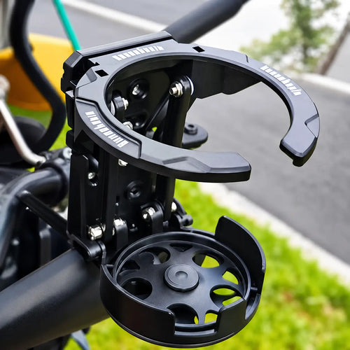 Black Folding Bike Cup and Water Bottle Holder with Rotating Mount [YQT:ML-260918-010:df4a3edd673fe631]