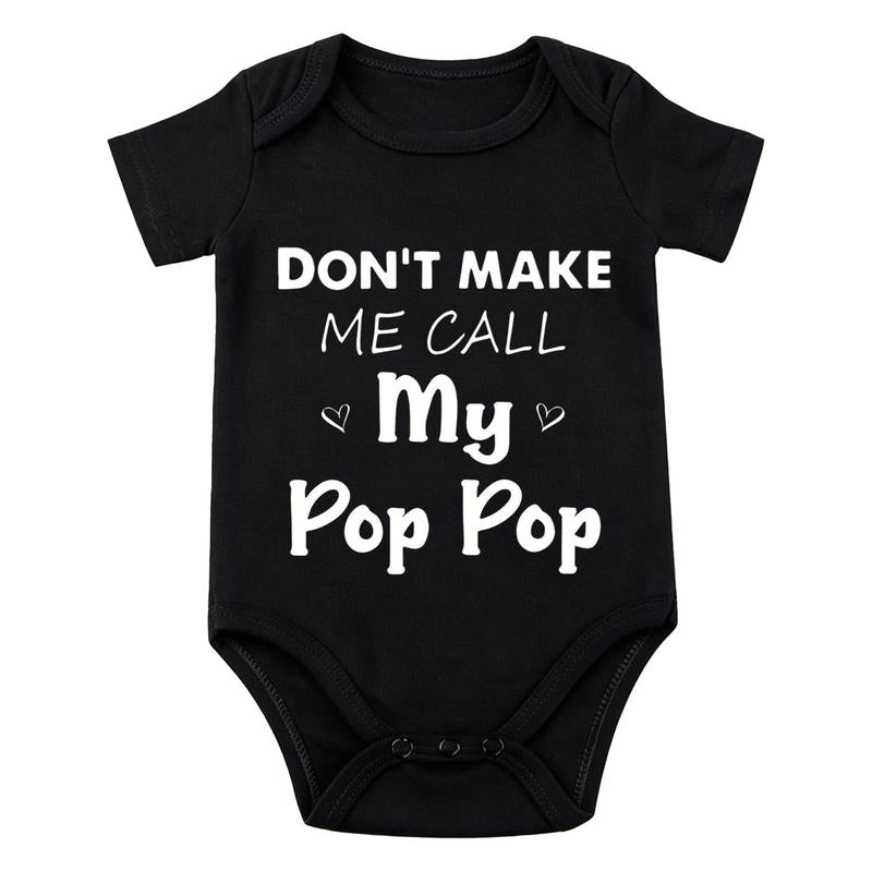 Grandpa, Papa and Pop Pop Saying Baby Bodysuit with Short Sleeves [YQT:ML-260926-002:277a982ff13fba4c]