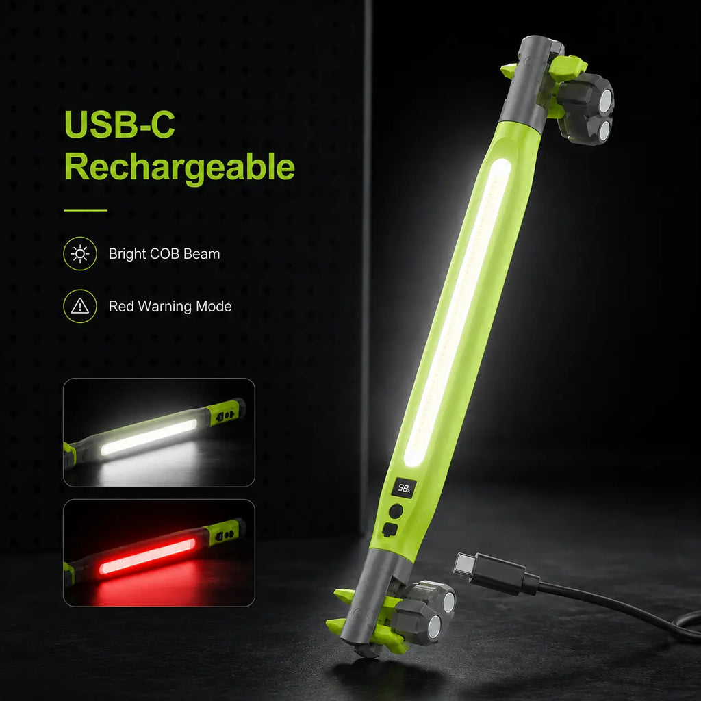 USB-C Rechargeable Magnetic COB Work Light with Hook and 360° Rotation [YQT:ML-260920-004:dd716f443162a96d]