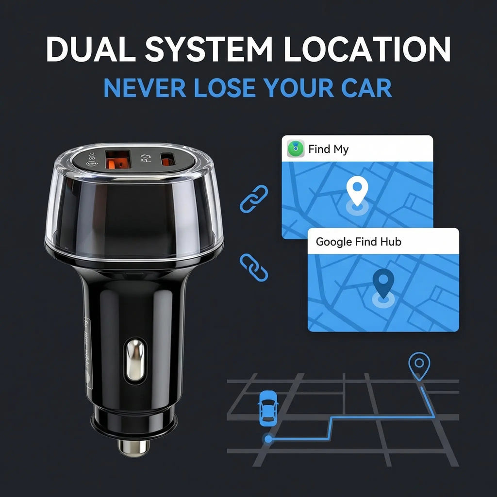 2-in-1 Dual-Port Car Charger with Location Tracking [YQT:ML-260920-001:7a0d0151fb50e61a]