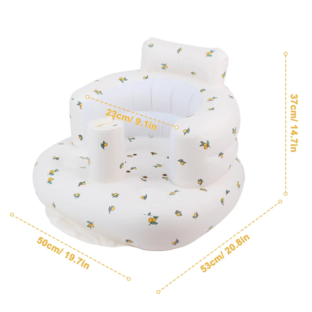 Inflatable Baby Floor Seat with Built-In Air Pump and Playful Prints [YQT:ML-260921-003:90c3df5008ac6067]