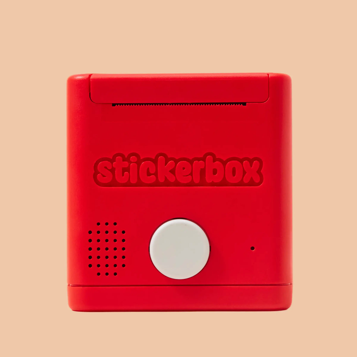 Stickerbox Voice-Activated Mini Thermal Sticker Printer for Kids with Red Cube Design [YQT:ML-260918-006:7c4062c7d306473f]