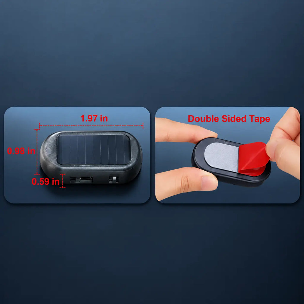 Solar Powered Car Dummy Alarm Light with Automatic Flashing LED [YQT:ML-260920-005:7151073a4a18167b]