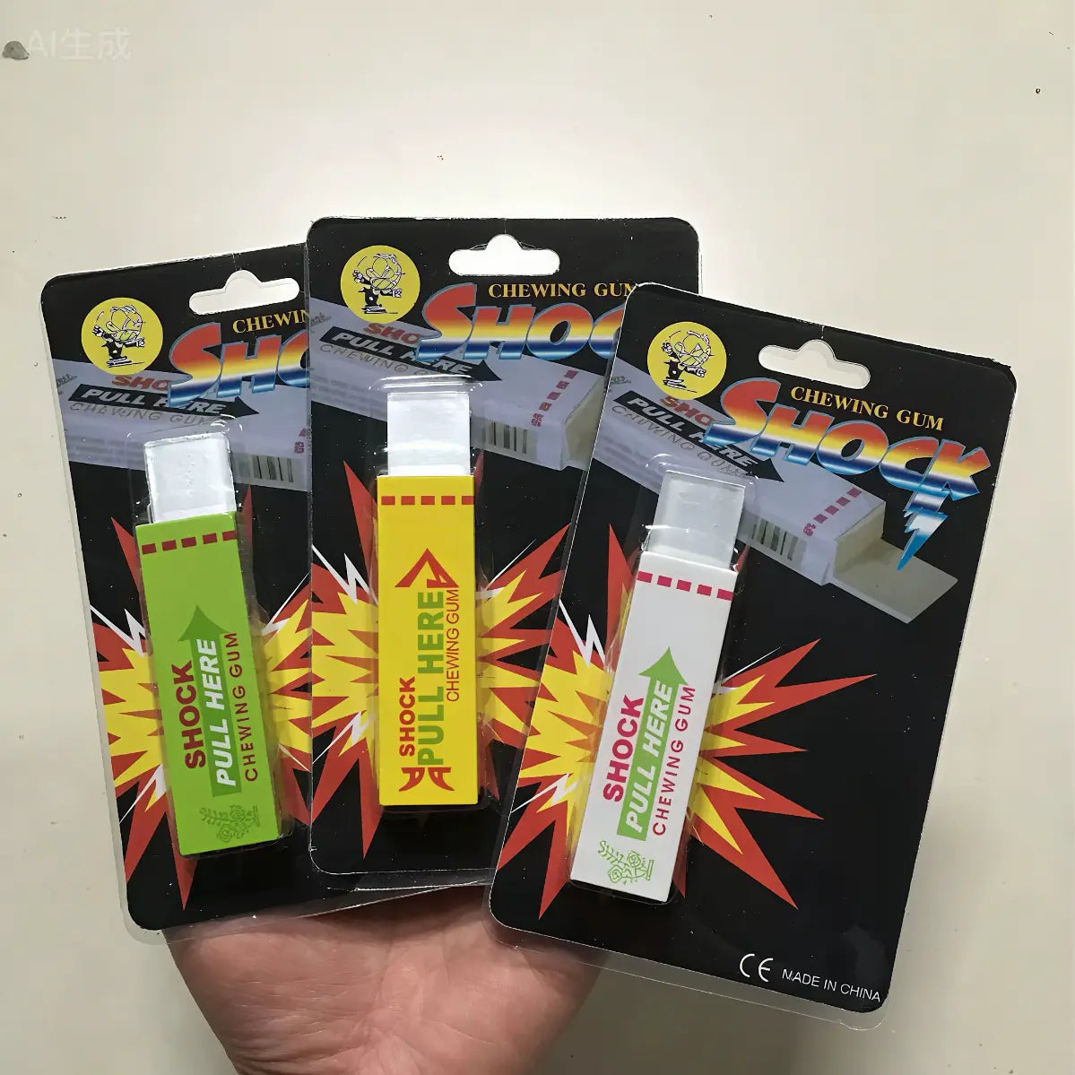 Shocking Chewing Gum Prank Toy with Pull-Out Tab [YQT:ML-260924-005:c36eb35391a6a9fb]