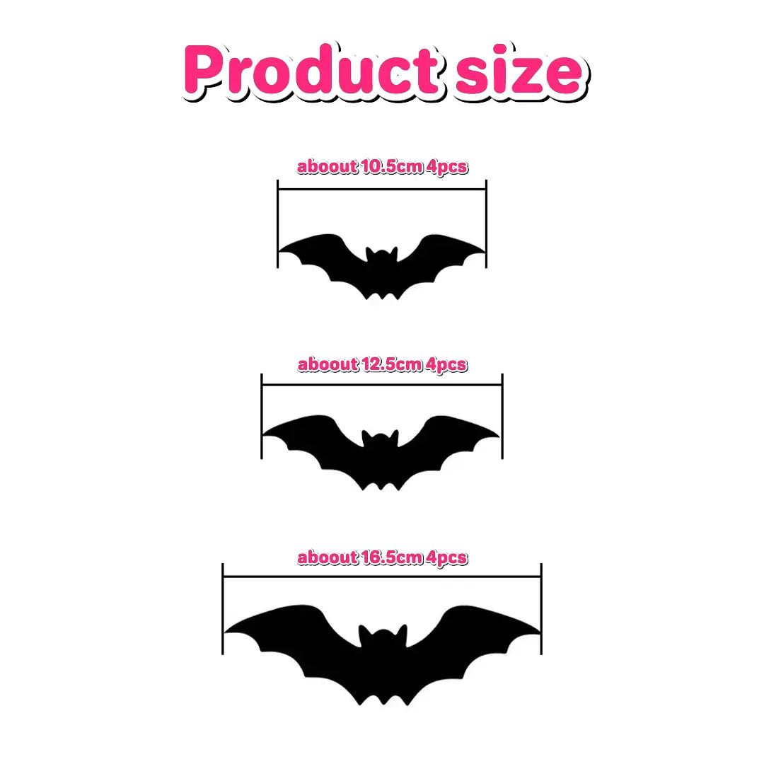 Halloween LED Light-Up Black Bat Decorations with Foldable 3D Wings [YQT:ML-260920-003:69564687ec5e2da3]