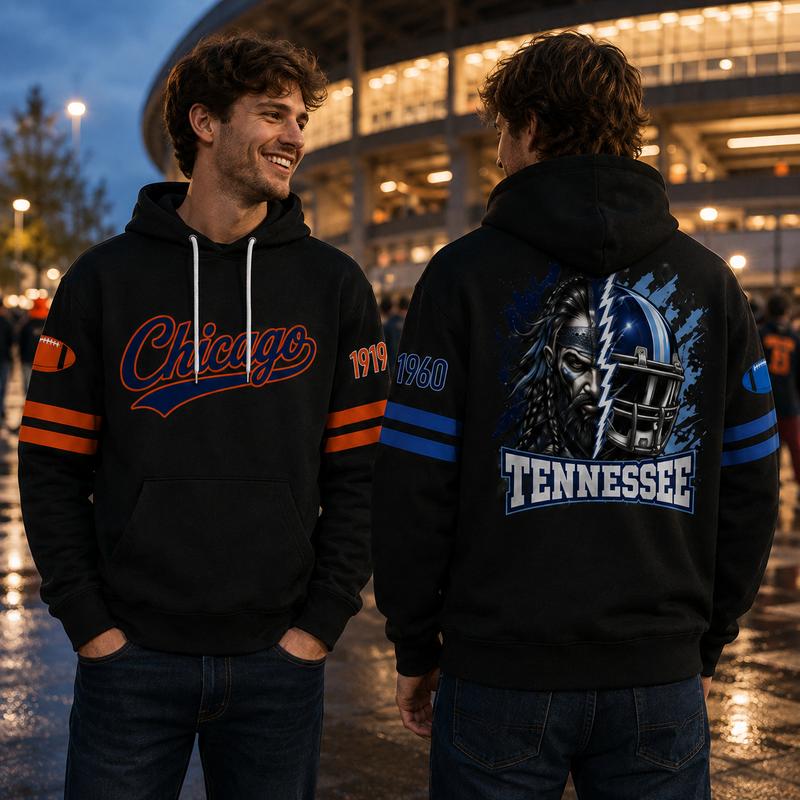 Unisex Black Football Graphic Pullover Hoodie with Front Script and Back Helmet Art [YQT:ML-260918-004:86c445cd5fa3d2d5]