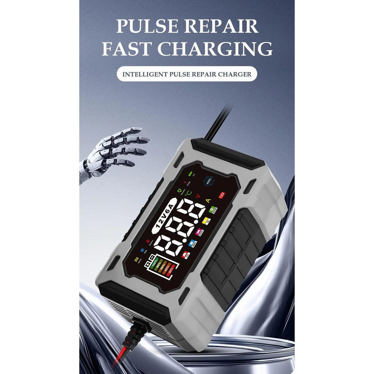 12V 6A Smart Battery Charger with Digital Display and Pulse Repair Mode [YQT:ML-260923-005:67e6d33781fa0700]