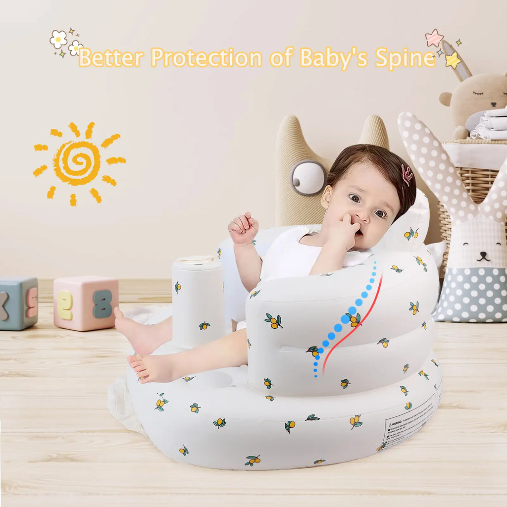 Inflatable Baby Floor Seat with Built-In Air Pump and Playful Prints [YQT:ML-260921-003:5abb9fc2a8ef477d]