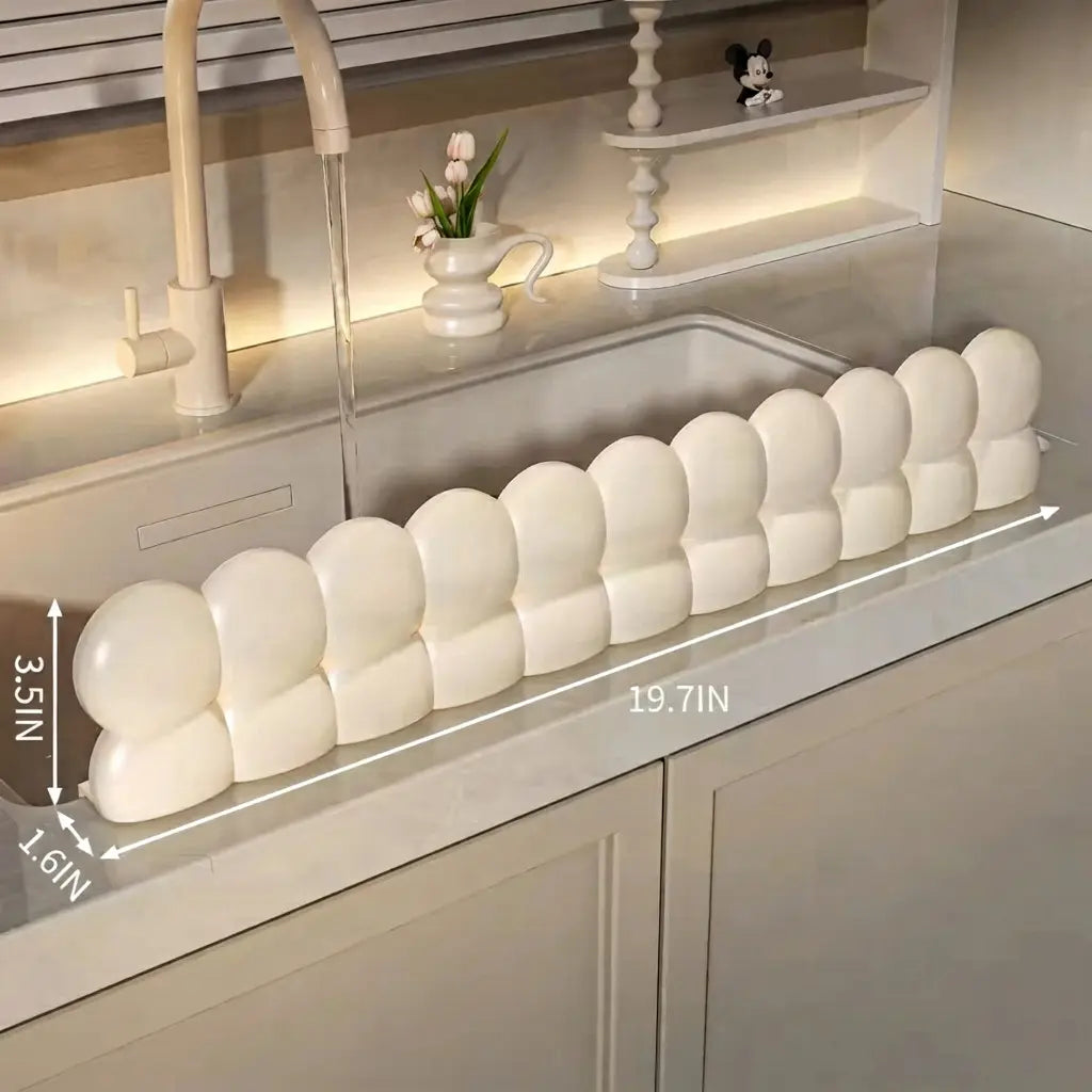 Silicone Kitchen Sink Splash Guard Set with Suction Cups and Rounded Design [YQT:ML-260918-002:7a51b3588af8304b]