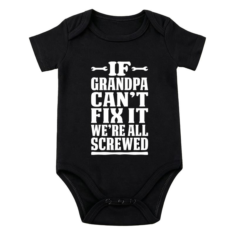 Grandpa, Papa and Pop Pop Saying Baby Bodysuit with Short Sleeves [YQT:ML-260926-002:55e57b946299169d]