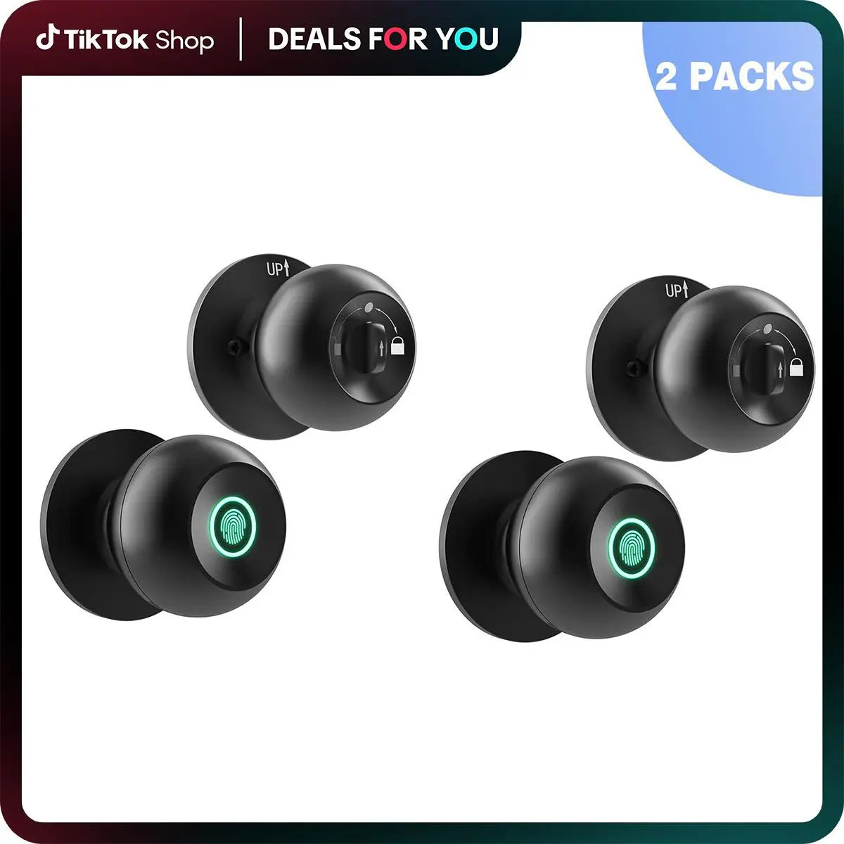 Keyless Entry Door Knob Lock with Fingerprint App or Keypad Options [YQT:ML-260918-007:22667fc69dad78cb]