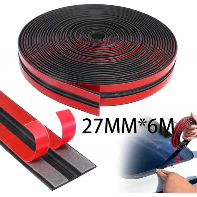 Self-Adhesive Rubber Seal Strip for Car Windshield and Sunroof Gaps [YQT:ML-260924-002:eb9651a21485285e]
