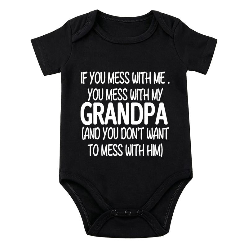 Grandpa, Papa and Pop Pop Saying Baby Bodysuit with Short Sleeves [YQT:ML-260926-002:5ddd9726afc1bbe7]