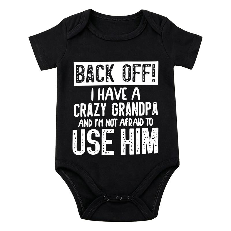 Grandpa, Papa and Pop Pop Saying Baby Bodysuit with Short Sleeves [YQT:ML-260926-002:6c7df9e8b2ced8ae]