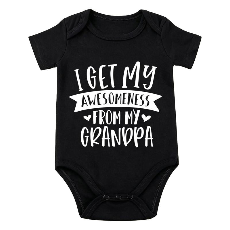 Grandpa, Papa and Pop Pop Saying Baby Bodysuit with Short Sleeves [YQT:ML-260926-002:93651748aefb0ee4]