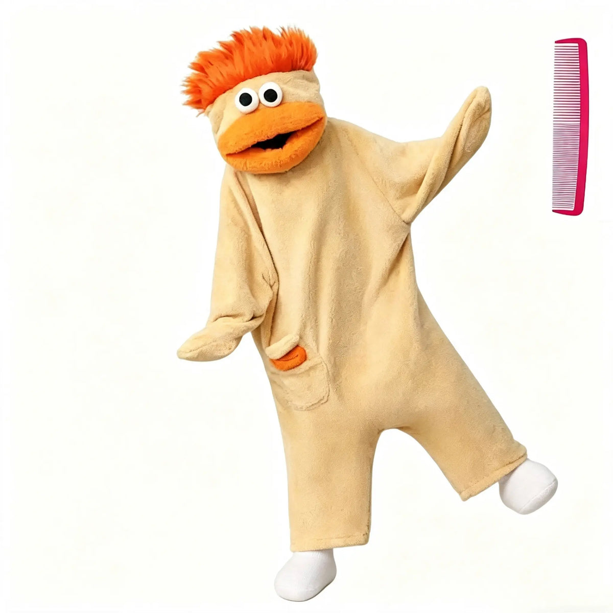 Oversized Big Mouth Monster Hooded Onesie Pajamas with Character Pocket [YQT:ML-260923-003:6fd0f6e7d24d822b]