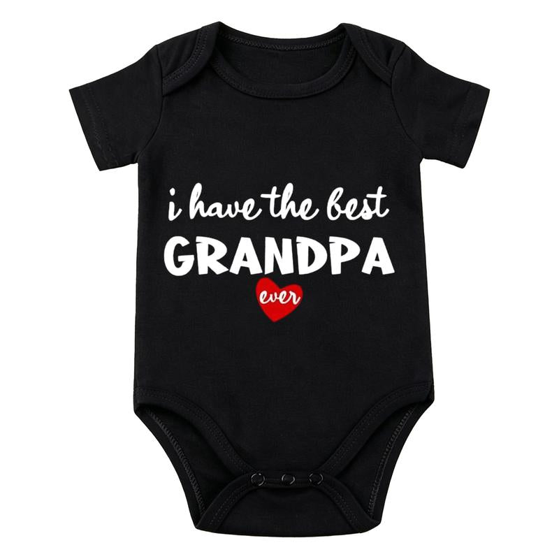 Grandpa, Papa and Pop Pop Saying Baby Bodysuit with Short Sleeves [YQT:ML-260926-002:b3923c6283ef4b69]