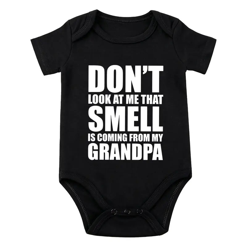 Grandpa3 — Black baby bodysuit