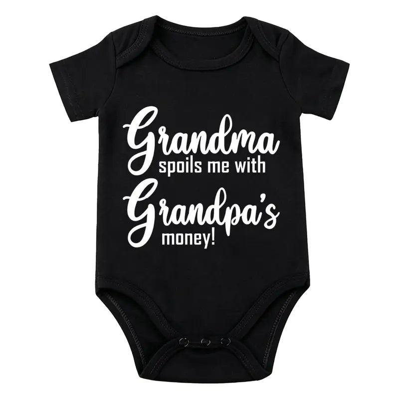 Grandpa6 — Black baby bodysuit