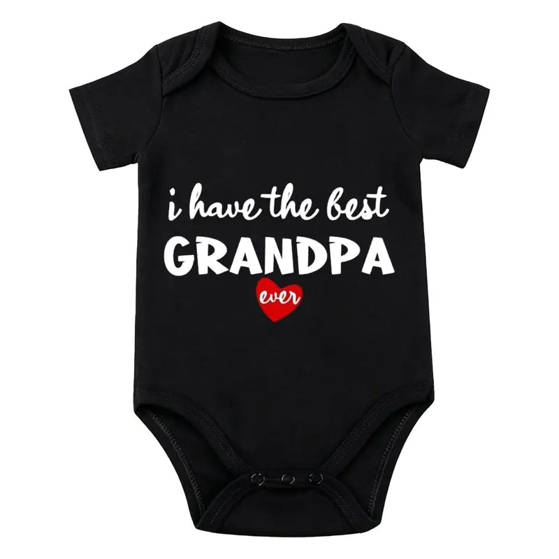 Grandpa8 — Black baby bodysuit