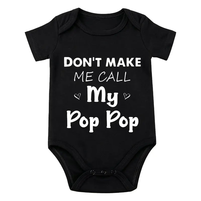 Pop1 — Black baby bodysuit