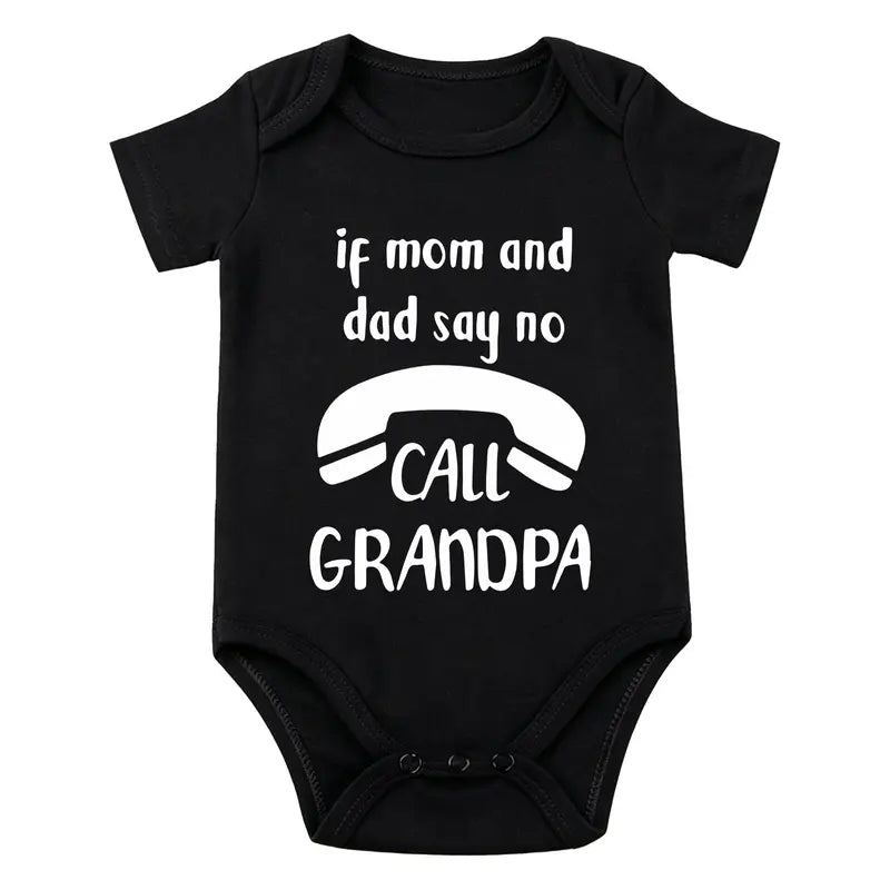 Grandpa10 — Black baby bodysuit